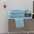 thumbnail image 1 of Super-Soft & Cozy Knitted Jersey Sheet Set, Queen, Sky Blue by Color Sense, 1 of 8