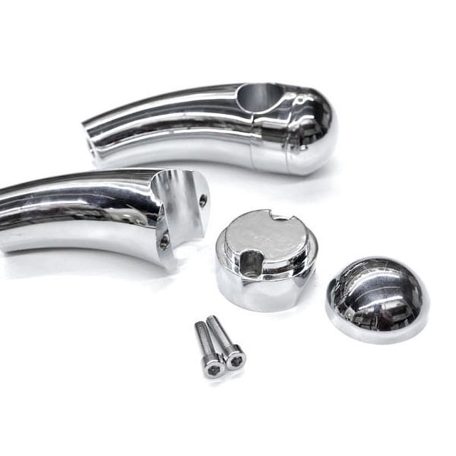 Krator Custom Chrome Moto 1" Guidon 3.5" Élévateurs Compatibles avec Suzuki Marauder VZ 800 1600