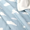 thumbnail image 3 of Blue Clouds Gauze Reverse to Plush Baby Blanket 30" x 40", 3 of 4