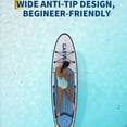 thumbnail image 3 of Garvee Inflatable Stand-up Paddle Board, 11' x 34'' x 6'', Manual Pump, with Camera Mount, White & Blue, 3 of 6