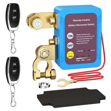 12V 240A Remote Battery Disconnect Start Inhibitor Automatic Power Shut Off Switch
