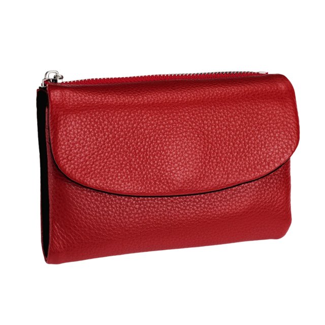 Leather Purse Women's Slim RFID Blocking Wallet Soft Leather Small Card Holder For Daily Use And Travel With Large Storage Capacity