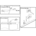 thumbnail image 4 of Modern LED Rotatable Vanity Light Fixtures Silver Aluminum for Bathroom Wall Light, 4 of 5