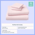 thumbnail image 4 of Mainstays Kids 220TC Cotton Chambray Pink Queen, 4 Piece Sheet Set, 4 of 8