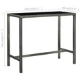 thumbnail image 4 of vidaXL 7 Piece Garden Bar Set with Cushions Poly Rattan Grey, 4 of 5