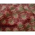 thumbnail image 4 of oneOone Silk Tabby Fabric Leaves & Floral Block Print Sewing Fabric BTY 42 Inch Wide, 4 of 4