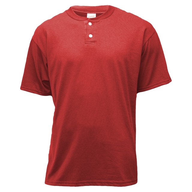 Soffe Men's Short Sleeve Henley Placket T-Shirt - M206