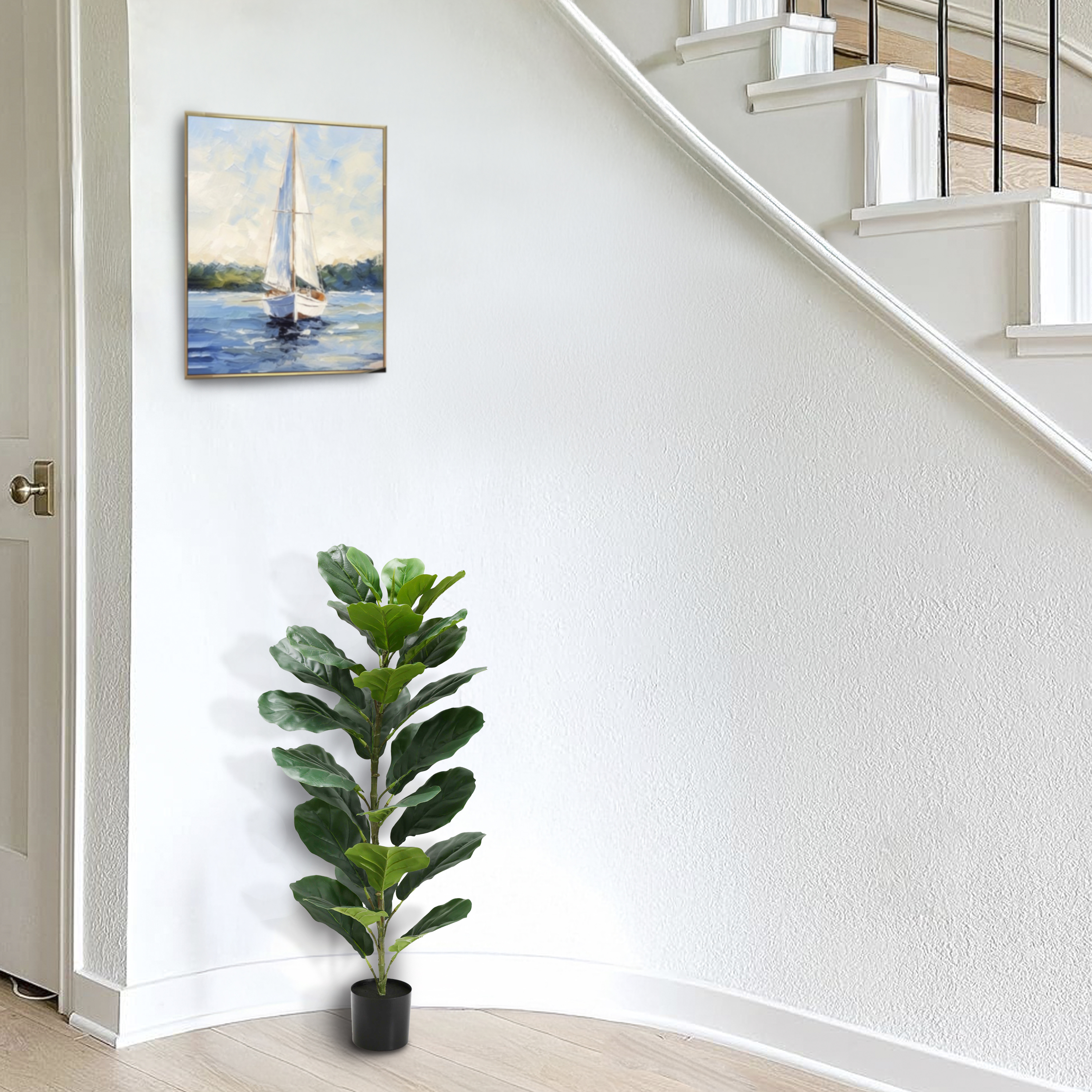 Pot d'arbre artificiel Mainstays à feuilles de figuier