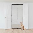 thumbnail image 4 of MOVTOTOP Black ABS Pet Screen Door with Durable Mesh and Zipper for Easy Use and Ventilation Small Size, 4 of 8