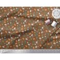 thumbnail image 2 of Soimoi Japan Crepe Satin Fabric Tree,Crab & Fish Ocean Decor Fabric Printed Yard 42 Inch Wide, 2 of 3