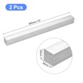 thumbnail image 2 of Unique Bargains Square Aluminum Flat Bar, 2 Pack 1' Thickness 1' Width 12' Length, 2 of 5