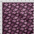 thumbnail image 4 of oneOone Rayon Purple Fabric Floral & Sewing Craft Projects Fabric Prints By Yard 56 Inch Wide, 4 of 5