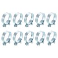 thumbnail image 1 of Unique Bargains 10Pack Mini Fuel Line Pipe Hose Clamp Clip, Adjustable 27-29mm, Zinc Plated, 1 of 5