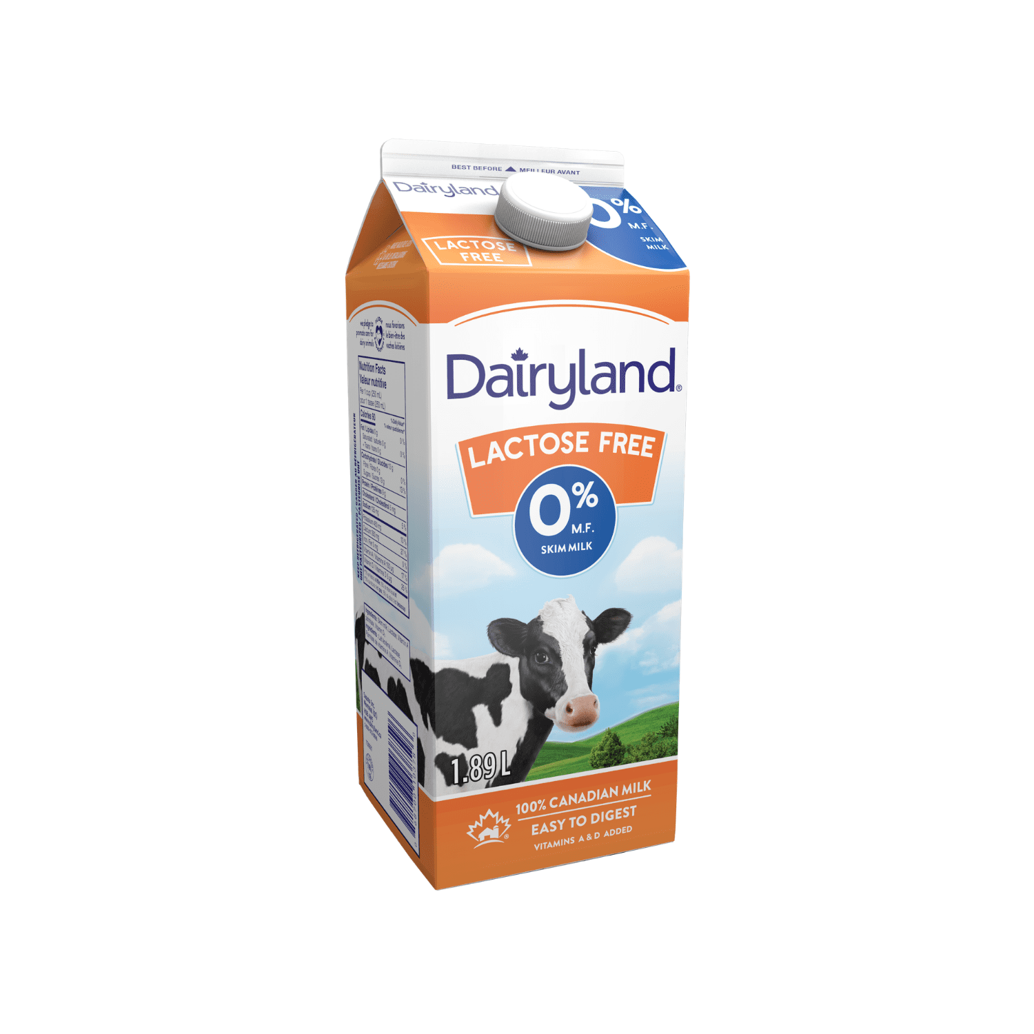 Dairyland Lait Écrémé Sans Lactose
