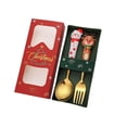 thumbnail image 1 of Amzcrzy Forks Christmas Spoon Christmas Dessert Spoon Fork Stainless Steel Tableware Set Cute Doll With Hand Gift Some Tableware Utensils Flatware Camping Utensils, 1 of 6
