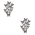 thumbnail image 3 of relayinert Decorative Butterflies Wall Stickers - Beautiful Addition To Home Multiple LK12 black 2Set, 3 of 6