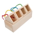 thumbnail image 2 of 1PC Adorable Pet Bird Feeding Toy Wooden Parrot Foraging Feeder Chewing Toy, 2 of 8