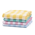thumbnail image 2 of BKBP Cotton Cleaning Rags Dish Cloths for Washing Dishes, Set of 4 Dish Rags for Cleaning, Light and Soft Dish Towels for Kitchen Drying Dishes, 13.7 Inch x 13.7 Inch, 2 of 9