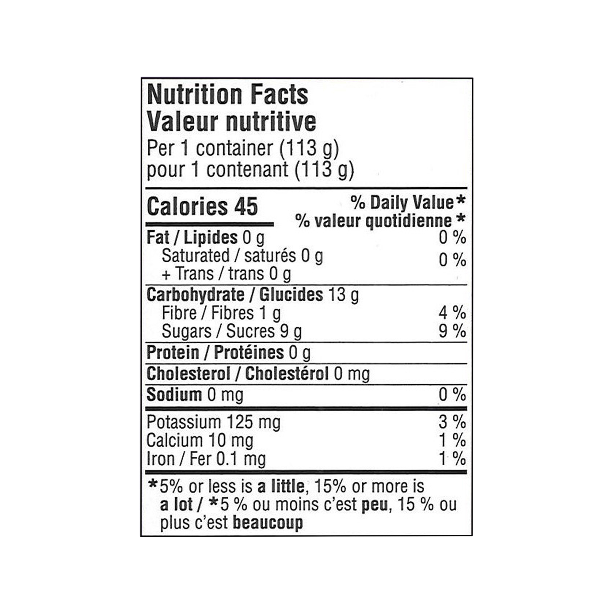Great Value Collation aux Pommes Biologique Non Sucrée