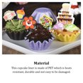 thumbnail image 1 of 50 Pcs/ensemble Caissettes à Cupcakes Résistantes à la Chaleur pour Gâteaux Desserts Support de Biscuits Outil de Cuisson Jaune, 1 of 6