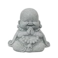 thumbnail image 1 of Zen Buddha Statue Small Stone Meditation for Home Garden Feng Shui Desktop Ornament, 1 of 4