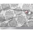 thumbnail image 3 of Soimoi Rayon Fabric Floral Mandala Printed Fabric 1 Yard 56 Inch Wide, 3 of 3