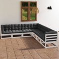 thumbnail image 1 of vidaXL 7 Piece Garden Lounge Set with Cushions Solid Wood Pine, 1 of 5