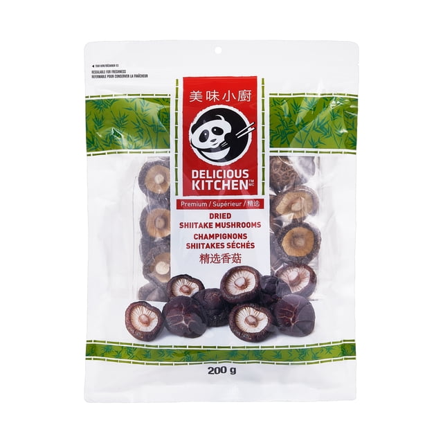 Delicious Kitchen Champignons Shiitakes Séchés de Qualité Supérieure