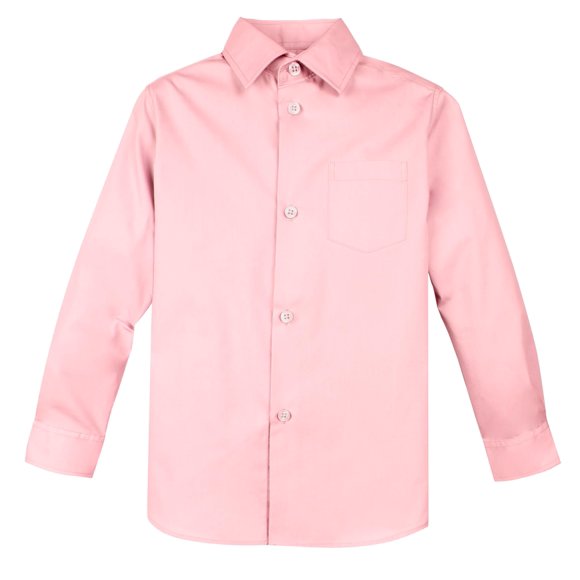 Spring Notion Baby Boys' Long Sleeve Dress Shirt 18M Pink