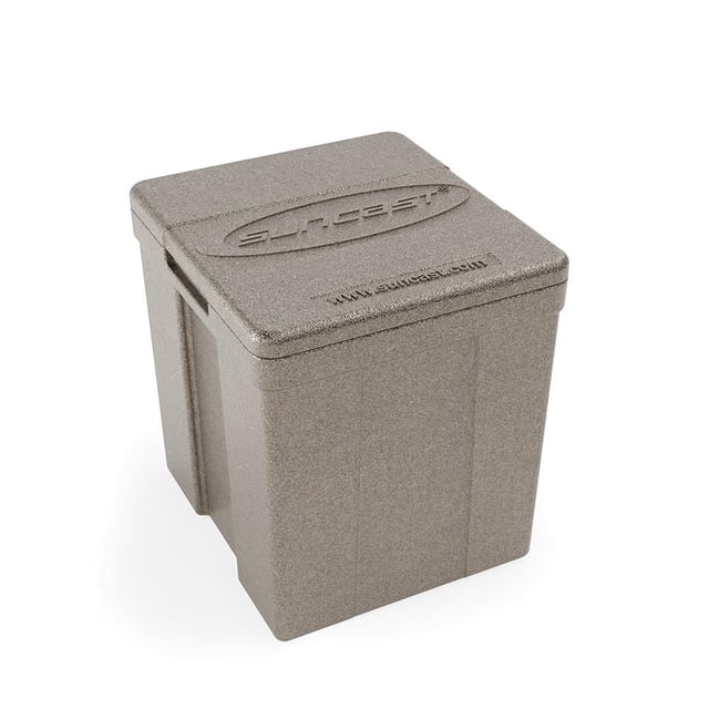 Suncast Foam Cooler Insert – 8 Qt Insulated Container for Outdoor Entertainment Bar - Silver