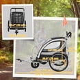 thumbnail image 3 of Aosom Remorque pour Vélo d'Enfant avec Rangement, Harnais à 5 Points, Poussette pour Bébé Gris, 3 of 10