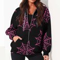 thumbnail image 4 of Chandails à Capuche Zippés pour Femmes Rabais de 50 % en Liquidation Blouse Imprimée Mode Hauts à Manches Longues Chandail Poches à Capuche, 4 of 9