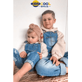 thumbnail image 3 of KIDSCOOL SPACE Girls Washed Distressed Denim Ripped Cotton Jean Overalls,Light Blue,11-12 Years, 3 of 8