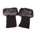 thumbnail image 2 of Boot Socks Pairs Warmers Boot Womens Winter Cuffs Topper Leg 2 Plush Knit Socks, 2 of 4