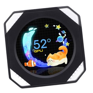 2.1inch USB Surveiller, USB RGB GPU CPU Moniteur informatique Temp CPU Refroidissement LCD Écran de refroidissement d'eau d'affichage Accessoires informatiques PC Panel de capteurs Divers Surveillance des données