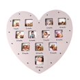 thumbnail image 1 of GROWTH TANK Heart Shape Baby First Year Frame for Party Decorations Birthday Newborn Pink, 1 of 9