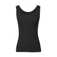 thumbnail image 4 of Hiiyo Women's Summer Ribbed Tank Top Slim Fit Basic Camisole Sleeveless Shirt, Black M, 4 of 4