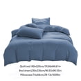 thumbnail image 3 of TIMIFIS All-Season Bedding Set - 4-Piece Washable Solid Color Bed Sheet Duvet Cover And Pillowcases, 3 of 9