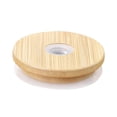 thumbnail image 1 of Lids For Glass Cups With Straw Hole Wooden Lids For Can Cups Replacement For Regular Mouth, 1 of 4