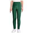 thumbnail image 1 of MSemis Girls Jazz Dance Leggings Metallic Ribbed Elastic Waistband Solid Color Toursers for Hip-hop Performance Green 140, 1 of 5
