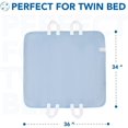 thumbnail image 2 of Estbridge Alèse de Positionnement avec Poignées - Alèse Imperméable Réutilisable pour Incontinence avec 4 Sangles Alèse Lavable pour Soins à l'Hôpital et à la Maison Super Absorbante et Couche Supérieure Douce, 2 of 5