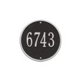 thumbnail image 1 of Whitehall 1033BS Rond - Mur de 9 Po de Diamètre - une Ligne- Noir/argent, 1 of 1