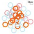 thumbnail image 2 of 100pcs Stitch Maker Ring Knitting marker holder Crochet Plastic Locking Ring Knitting Assistant Tool, Small, 2 of 8