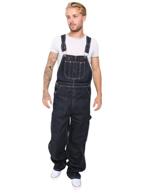 Men Denim Bib And Brace Overalls Painters Coveralls Pro Work Engineer Dungarees