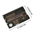 thumbnail image 1 of Ensemble d'Outils à Main, Multitools Outils à Main Carte d'Outil Multifonctionnelle Outil Combiné Portable Fournitures de Bureau Ouvre-Lettres Tournevis Ensemble de 8 Pcs Outils d'Extérieur Ensemble de Fournitures de Bureau, 1 of 5