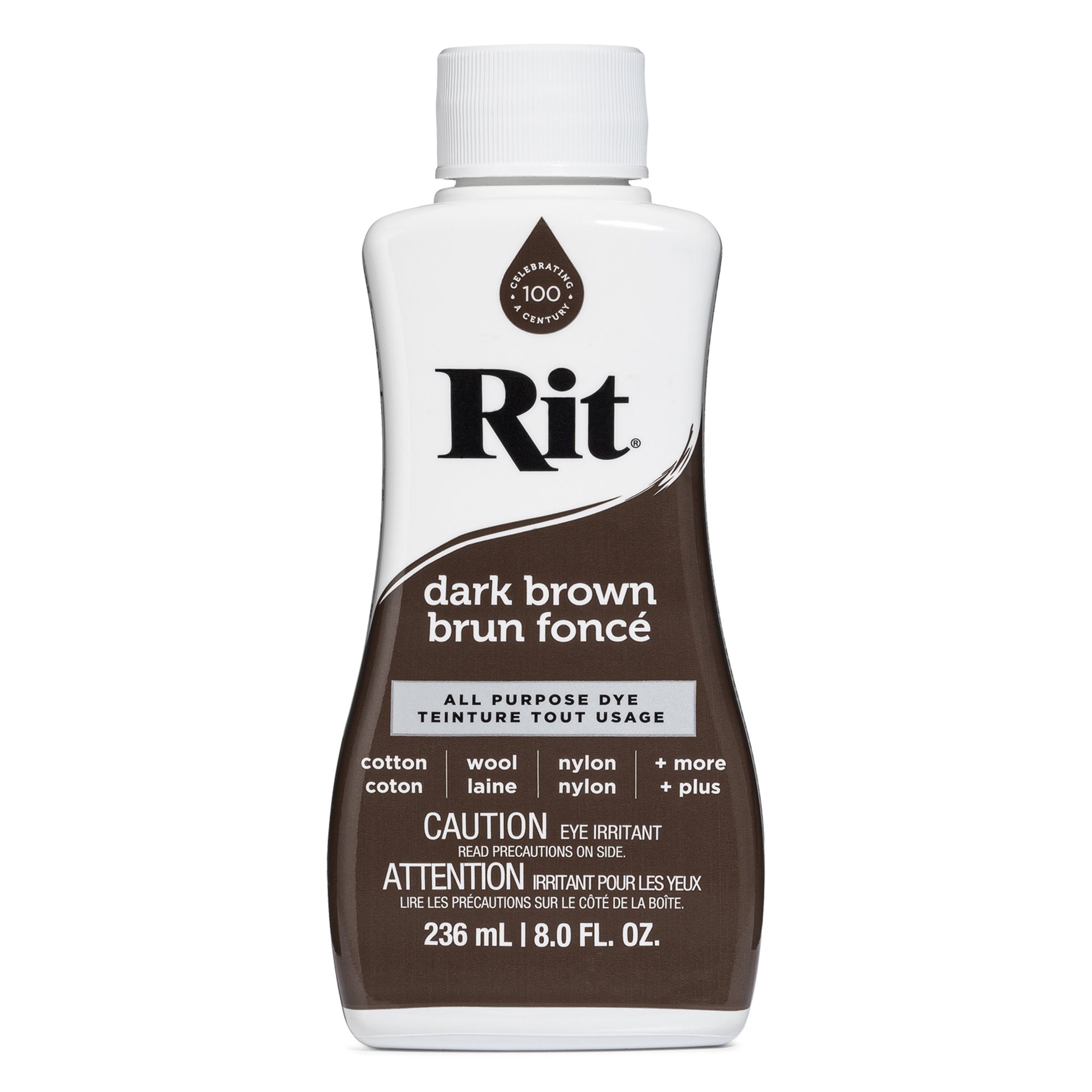 RIT All Purpose Liquid Dye, Dark brun, 236 mL (8 oz)
