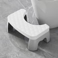 thumbnail image 1 of Feltree Squatting Toilet Stool for Easier Poop, Foldable and Stackable Bathroom Step Stool Fits All Toilets, 6.69 Inch Height Adjustable Posture, Heavy-Duty Non-Slip Plastic Foot Stool, 1 of 8