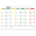 thumbnail image 1 of Magnetic Monthly Refrigerator Schedule | Custom Erasable Message Board | PET Whiteboard | Soft Writable Surface | 30x43cm | Family & Office Organization Tool, 1 of 2