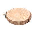 thumbnail image 2 of Bird Round Wooden Stand, Natural Wood Bird Round Platform Perch Lightweight Durable Practical Safe  For Garden For Home 6-8, 2 of 8