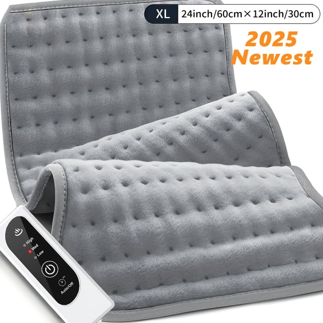 Heating Pad-Electric Heating Pads for Back, Neck, Abdomen, Fast Heating To 150°F, Soft Flannel Blankets, Heated Pad For Shoulder, Knee, Hot Pad, Ideal Gift For Dad, Best for Lover, Mothers Day Gifts